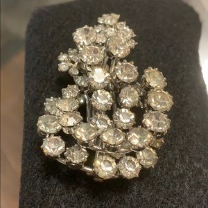 Antique rhinestone brooch